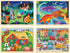 Wooden Puzzles for Kids Ages 3-5, 4 Packs 24 Piece Jigsaw Puzzles for 3 Year Old Boys Girls, Farm Urban Dinosaur Forest Animals Preschool Educational Brain Teaser Boards Toys