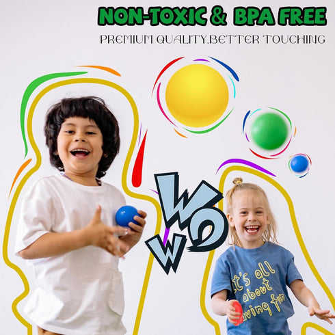 String Noodles 3 Pack Slow Rsiing Sensory Stretchy Ball, String Ball for Anxiety Stress Relief, Pull Stretch Fidget
