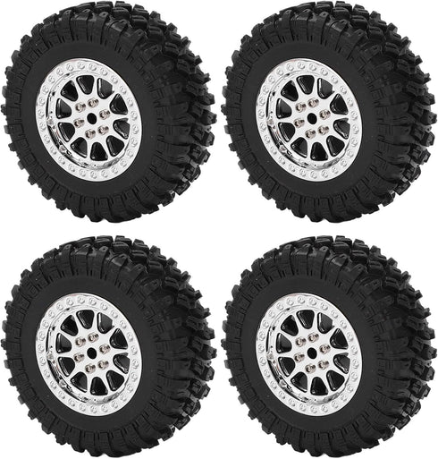RC Car Tires Wheel, Antislip Shock Absorption, 4PCS for MN D90 D91 D96 D99 and WPL B14 B24