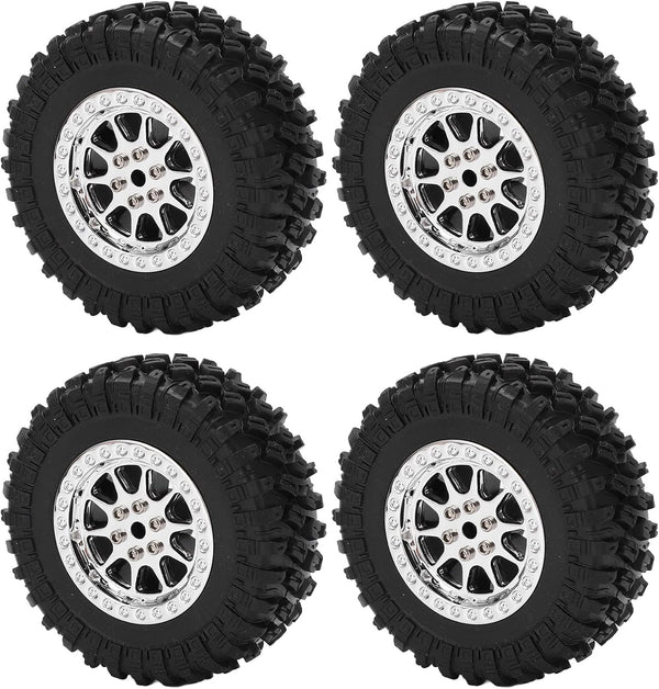 RC Car Tires Wheel, Antislip Shock Absorption, 4PCS for MN D90 D91 D96 D99 and WPL B14 B24