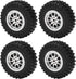 RC Car Tires Wheel, Antislip Shock Absorption, 4PCS for MN D90 D91 D96 D99 and WPL B14 B24