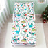 Set 2 Set JISEN Christmas Toddler Bedding Piece Dinosaur Toddler Sheet for Boys Girls Include Fitted Sheet