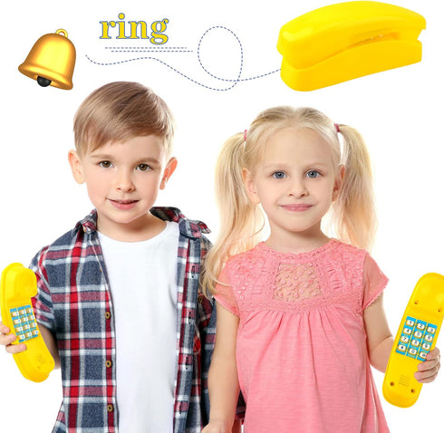 2 Pack Swingset Phone Toys, Playground Swing Set Telephone with Numeric Key for Kids Outdoor Accessories