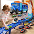 XINNOVEL 3 4 5 6 7 8 Set 12 3 4 5 6 Toddler Car Truck Toys for Years Old Boys, Transporter Truck Toy Track