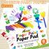 27PCS Kids Washable Finger Paint Set, Non-Toxic Finger Paints 8 Colors, Brushes, Sponges, Art Painting Supplies for