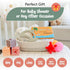 8 3M+, Dolphin Silicone Teether Toy with Texture Zones, Easy Grip for Little Hands, Ages Babys Aid (Olive)