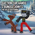 Pack 7 Zing StikBot Christmas Crew Festive Themed Poseable Action Figures with Holiday Accessories, Stop Motion