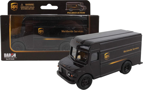 Daron UPS Pullback Package Truck - Toy Vehicle for Kids