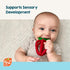 3 RaZbaby Bites Silicone Baby Teething Toy Sensory Toy with Textured BerryBumps for Teething Relief, Easy-to-Hold Fruit