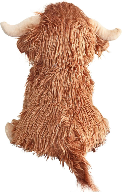 illuOKey 16-inch Highland Cow Stuffed Animal, Large and Cute Highland Cow Plush, Fluffy Cow Stuffed Animal, Stuffed Cow