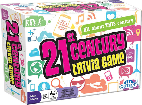 Outset Media 21st Century Trivia Game - Family Game with 1200 Trivia Questions for 2 or More Players.
