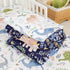 4 Set Set Set Pea Pod Piece Dinosaur Toddler Bedding for Boys, Premium Blue Toddler Comforter Crib Sheets Includes Flat
