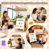 GINMIC Magnetic Letters and Numbers with Magnet Board, Alphabet ABC Magnets, Learning & Educational Toys - Uppercase