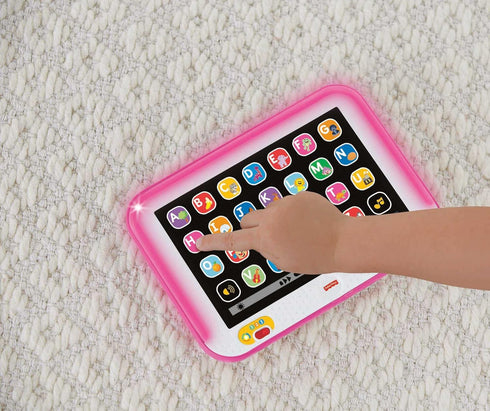 Fisher-Price Toddler Learning Toy, Laugh & Learn Smart Stages Tablet with Lights & Music for Infants 1+ Years