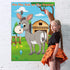 FEPITO Pin The Tail on The Donkey Party Game with 24 Pcs Tails | Kids Birthday Party Decorations | Carnival Circus