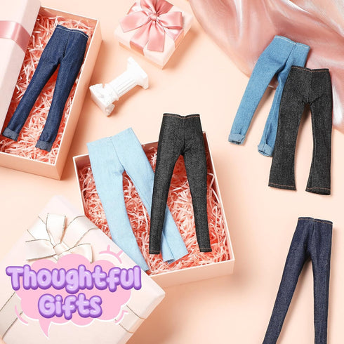 Litherr S 6 11.5 Inch Pieces Girl Doll Clothes Accessories Classical Pants Jeans Doll Clothing Doll Outfits for Girls