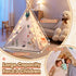 BUDDGO Teepee Tent for Kids with Colorful Flag, Kids Play Tent Indoor with Thicked Mat & Dream Catcher, Toddler Tent