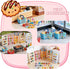 164pcs 4 Miniature Supermarket Shelves Furniture Model Layers Shelf Display Rack Doll House Accessory Storage Bookshelf