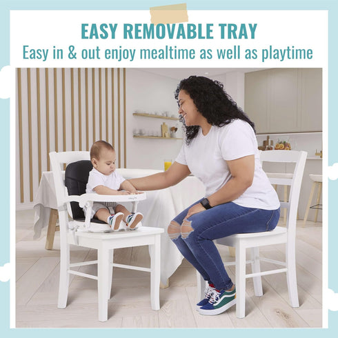 636 3-in-1 4 3-Point Dream On Me Munch N Go Booster Seat for Babies Months, Feeding, Floor & Table Seat, Adjustable