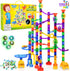 JOYIN 170Pcs Glowing Marble Run - Construction Building Blocks Toys with Glow in The Dark Glass Marbles