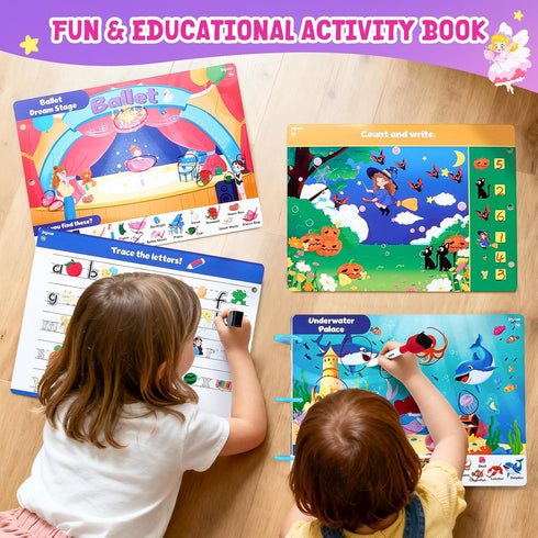 3-5, 3 4 5 6 JoyCat Seek & Find Game Book, Educational Toys for Girls Ages Preschool Learning Activities for Toddlers