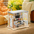 Kitchen Miniature House Kit, Mini Model Kits with Home Decor Furniture and LED, DIY Dollhouse Kit for Adults Teens