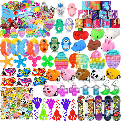 Kaisbro 124 Pcs Party Favors for Kids 4-8, Birthday Gift Toys, Goodie Bag