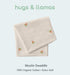 100% 47 47 hugs & llamas | Organic Cotton Muslin Swaddle Blankets | Unisex Swaddle Blanket | Extra Soft | Swaddles