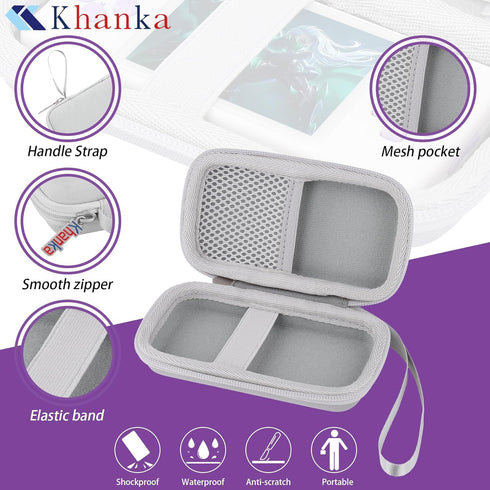 khanka Hard Travel Case for RG28XX Retro Handheld Game Console, Case Only, White