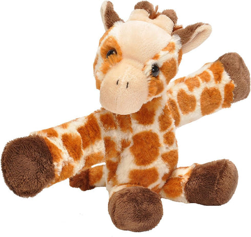 Wild Republic Huggers Giraffe Plush Toy, 8 inches, Slap Bracelet, Stuffed Animal, Kids Toys