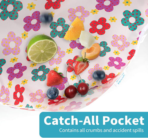 3 Pcs Long Sleeved Baby Bib Set | Waterproof Bibs with Pocket Bundle | Toddler Smock Bib 6-24 Months