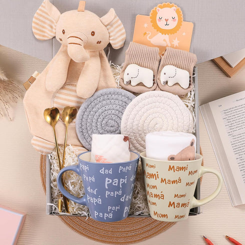 IUUIVV New Mom Gifts for Women, Pregnancy Gifts for Expecting Mom, New Parents Gift Basket for Couples, Best Gender