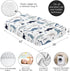 Sweet Jojo Designs Fitted Baby Crib Sheets (Blue Dinosaur) for Boys, Infant Nursery, Toddler Room - Standard Size