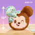 10-inch 0+ Disney Munchlings Squeeze-A-Munch Large Scented Mint Dipped Ice Cream Sandwich Mickey Mouse Plush, Kids Toys