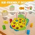 JooKiddie 3-5, Wooden Magnetic Fishing Game, Dinosaur Magnetic Fishing Toy for Kids Montessori Preschool Education