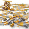 iHaHa 299 PCS Construction Race Tracks Boys Toys, 6 PCS Engineering Cars