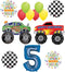 Monster Truck Party Supplies 5th Birthday Balloon Decorations