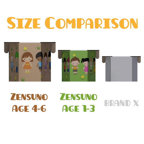 Zensuno (1 Pack, 4-6) Emergency Foldable Portable Disposable Hygienic Instant Potty for Kids Toddlers Small Children