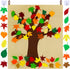 Supla Fall Tree of Thanks Craft Kit, Felt Fall Tree Board with 52 pcs Detachable Autumn Leaf Ornaments for Kids