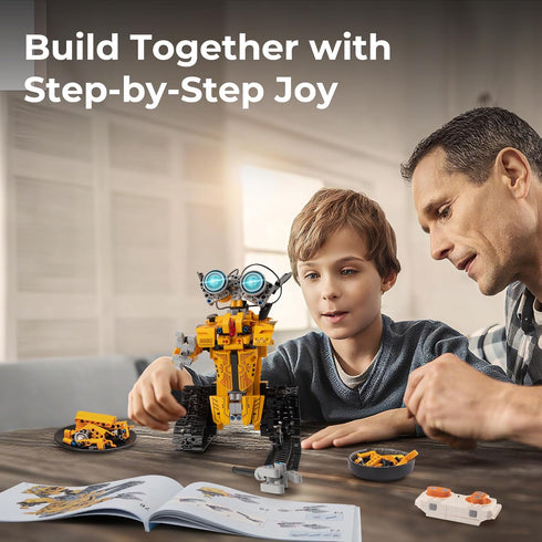 Sillbird 8-12, Set (468 Robot Building Kit with Remote Control STEM Gifts for Boys Age Technic Buildable Coding Robotic