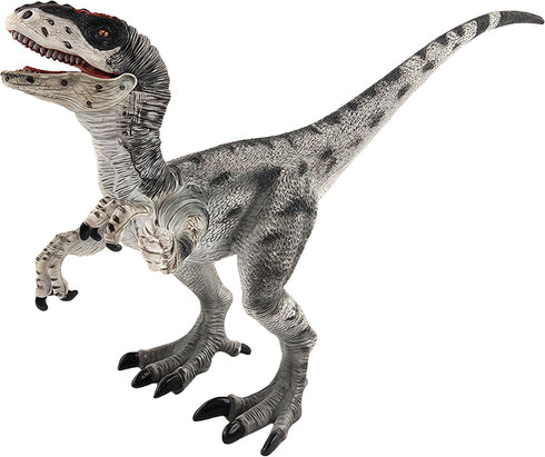 Gemini&Genius Velociraptor Dinosaur Toy for Kids, Realistic Raptor Action Figure with Movable Jaw and Hands