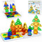 Mini Magnetic Tiles Travel Set with Case 42pcs, Bonus Sudoku Play, Mini