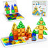 Mini Magnetic Tiles Travel Set with Case 42pcs, Bonus Sudoku Play, Mini