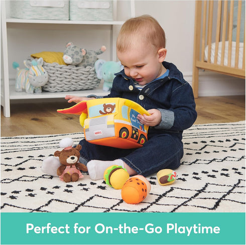 5-Piece Playset 7.5 Baby GUND Play Soft Collection, My Little Food Truck Plush with Rattle, Squeaker and Crinkle Sound