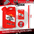 12 Pack Set 17 oz Mifoci Race Car Fuel Can Cups Fuel Can Drinking Cups with Straw Racing Theme Birthday Party Favor