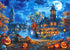 Halloween Puzzles for Adults, 1000 Pieces Halloween House Puzzle, Halloween Scene Jigsaw Puzzles for Adults