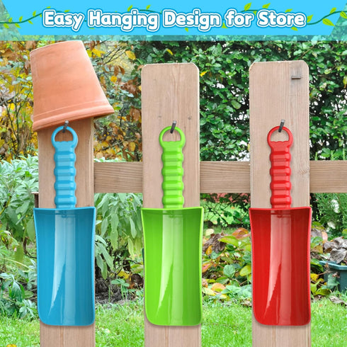 9" 4 Pack Jumbo Beach Sand Shovels Toys for Kids Adults, Large Sand Beach Spade Scoop Garden Tools for Sandbox Kit