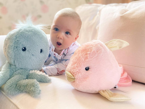 MON AMI Oda The Octopus Stuffed Animal Toy: 11” Plush, Great for Nursery Décor and Gifts for Kids