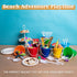 12 Sets Set Sloosh Sand Buckets with Shovels for Kids Beach Pails Toys Party Favors Pail Plastic Bucket with Handles