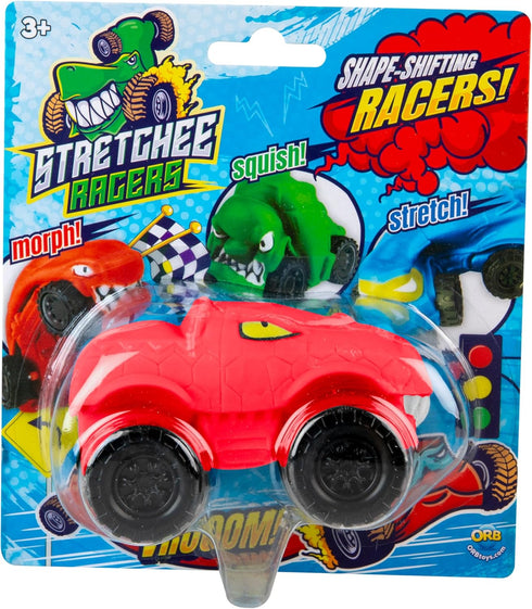 ORB Funkee Stretchee Racers Assorted Expressions 3 Pack, Sensory/Fidget Collectible Toys for Kids and Adults